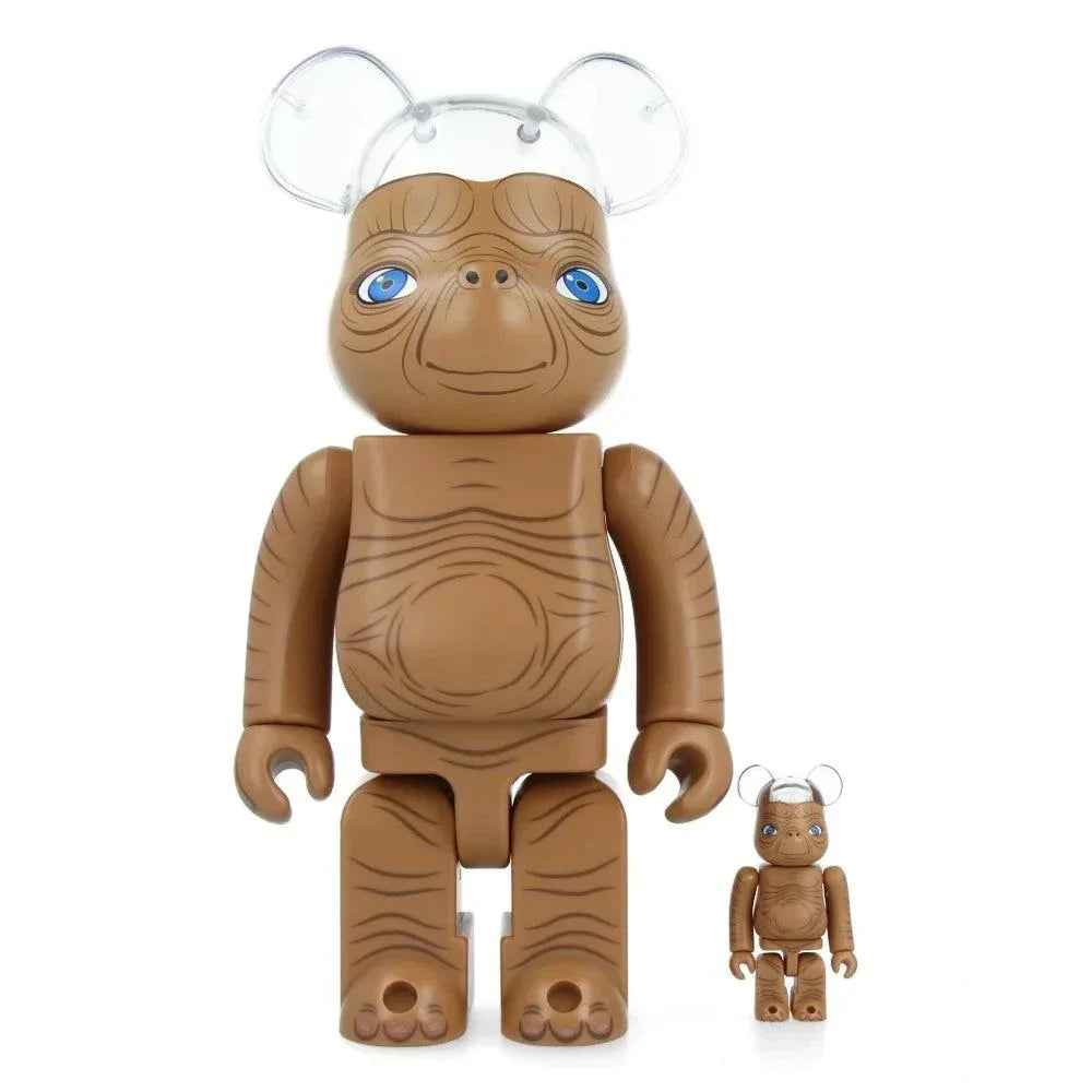 400% & 100% Bearbrick Sæt - E.T.-Medicom Toy-Bearbrick