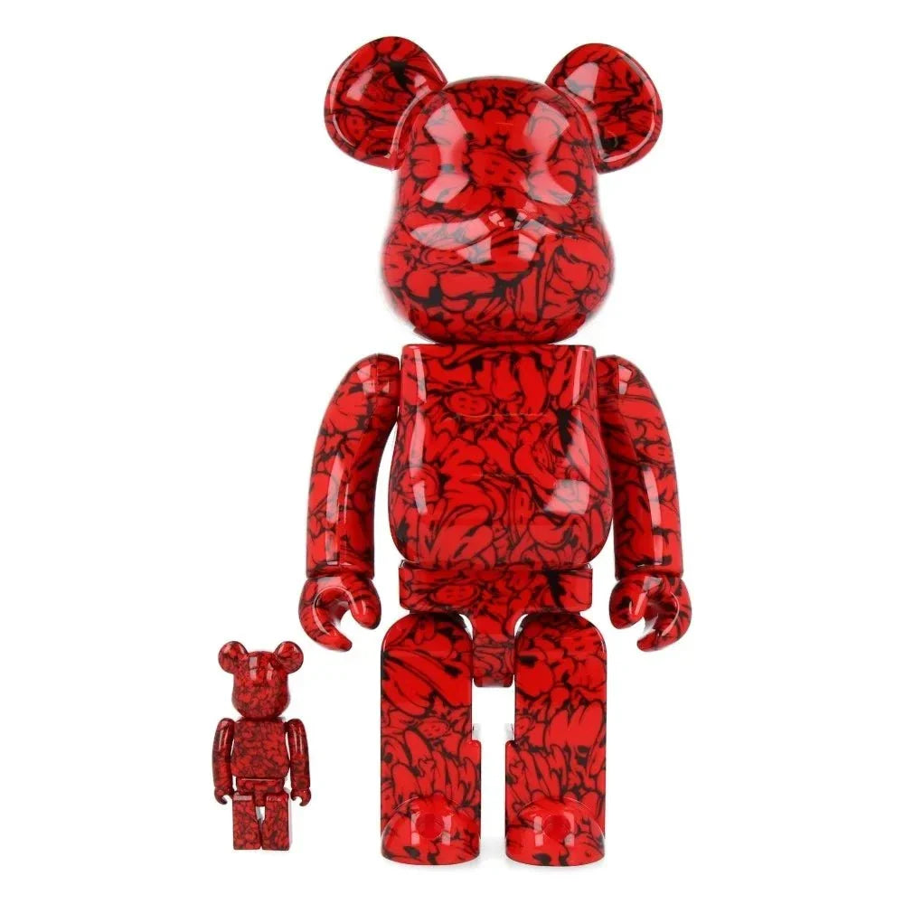 400% & 100% Bearbrick sæt - Mr. Scarlet by Shun Sudo-Medicom Toy-Bearbrick