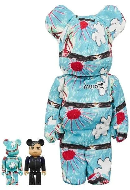 400% & 100% Bearbrick sæt - Muro Tsuyoshi (3-pack)-Medicom Toy-Bearbrick