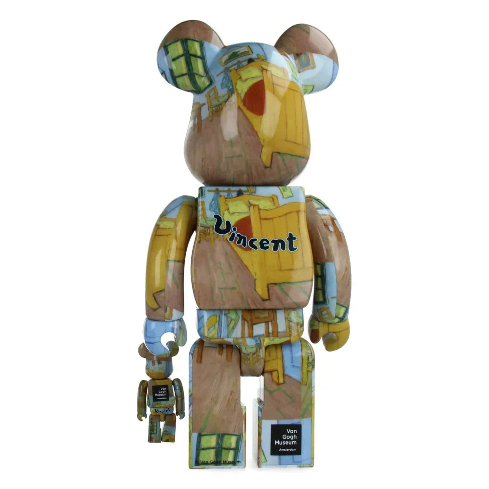 400% & 100% Bearbrick set – Van Gogh (The Bedroom)-Medicom Toy-Bearbrick
