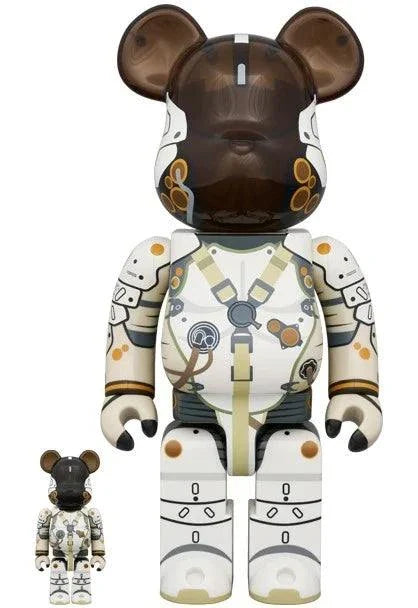 400% & 100% Bearbrick sæt - LUDENS by Hideo Kojima (Japan edition)-Medicom Toy-Bearbrick